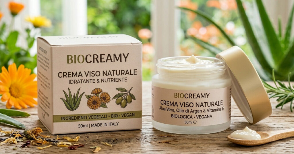 Schema del packaging cosmetico: contenitore primario (flacone) e packaging secondario (astuccio, fascetta, mailer)